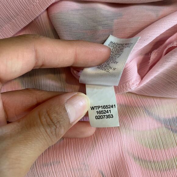 J Jill Tunic Womens XS Extra Small SeashellTropical Floral Side Slit Lined - Picture 11 of 13